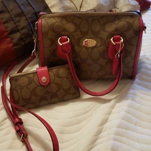 Coach purse and wallet